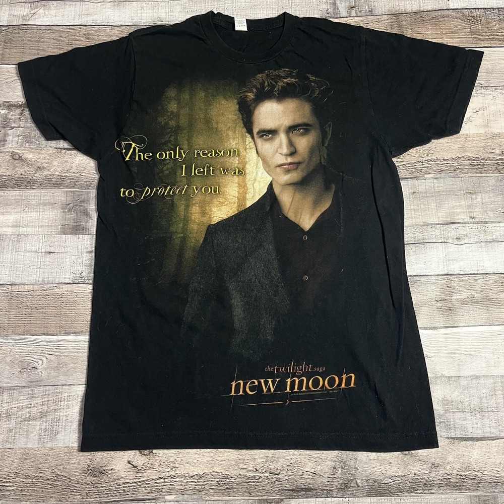 Twilight Shirt Size Medium Black New Moon Movie Promo Team Edward